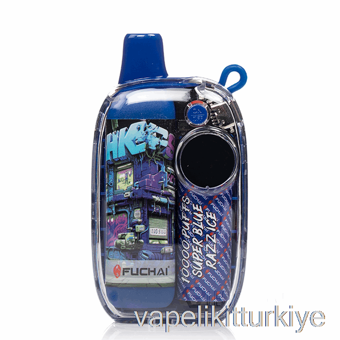 Vape Türkiye Sigelei Fuchai 10000 Tek Kullanımlık Süper Mavi Razz Buz